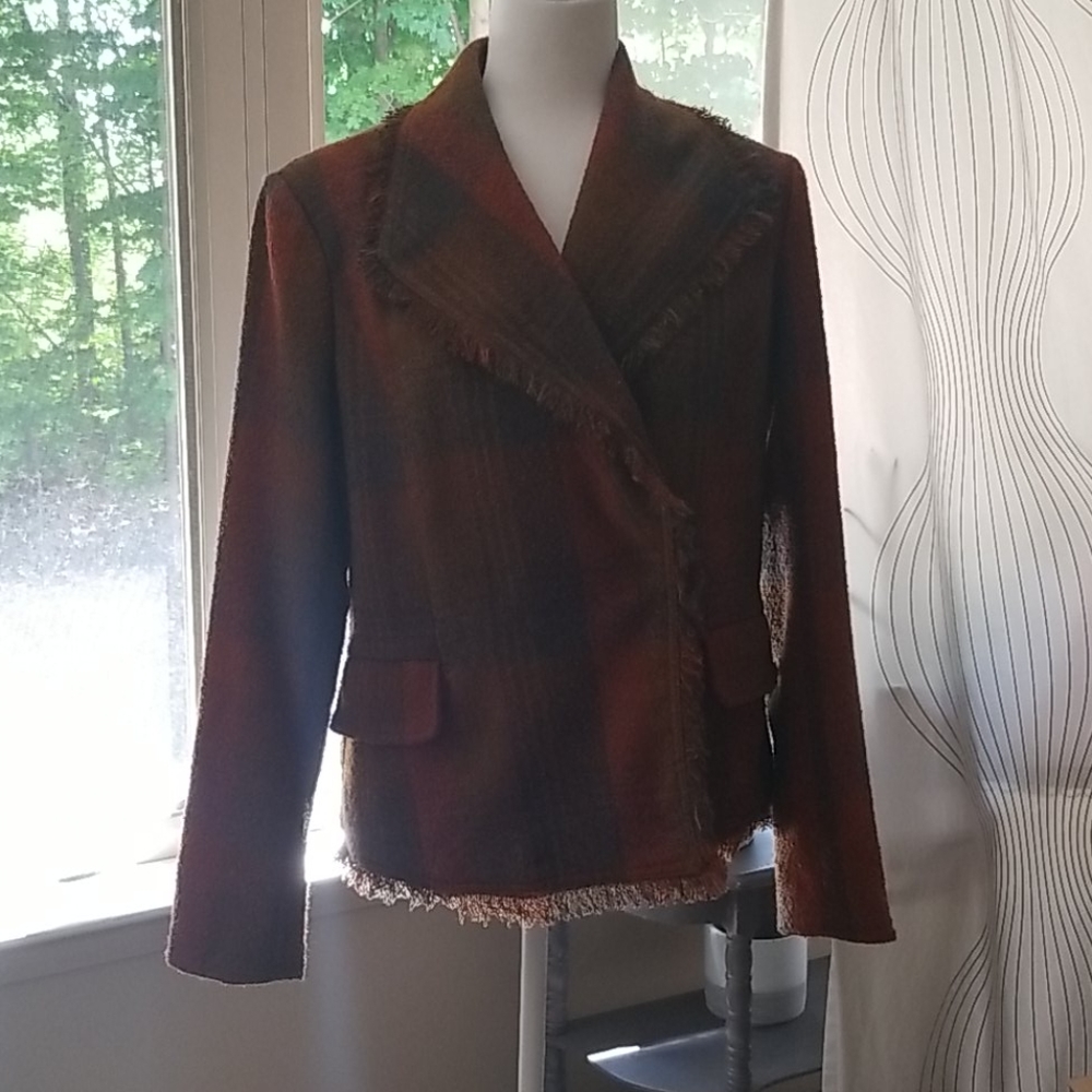 Plaid Anthropologie Blazer